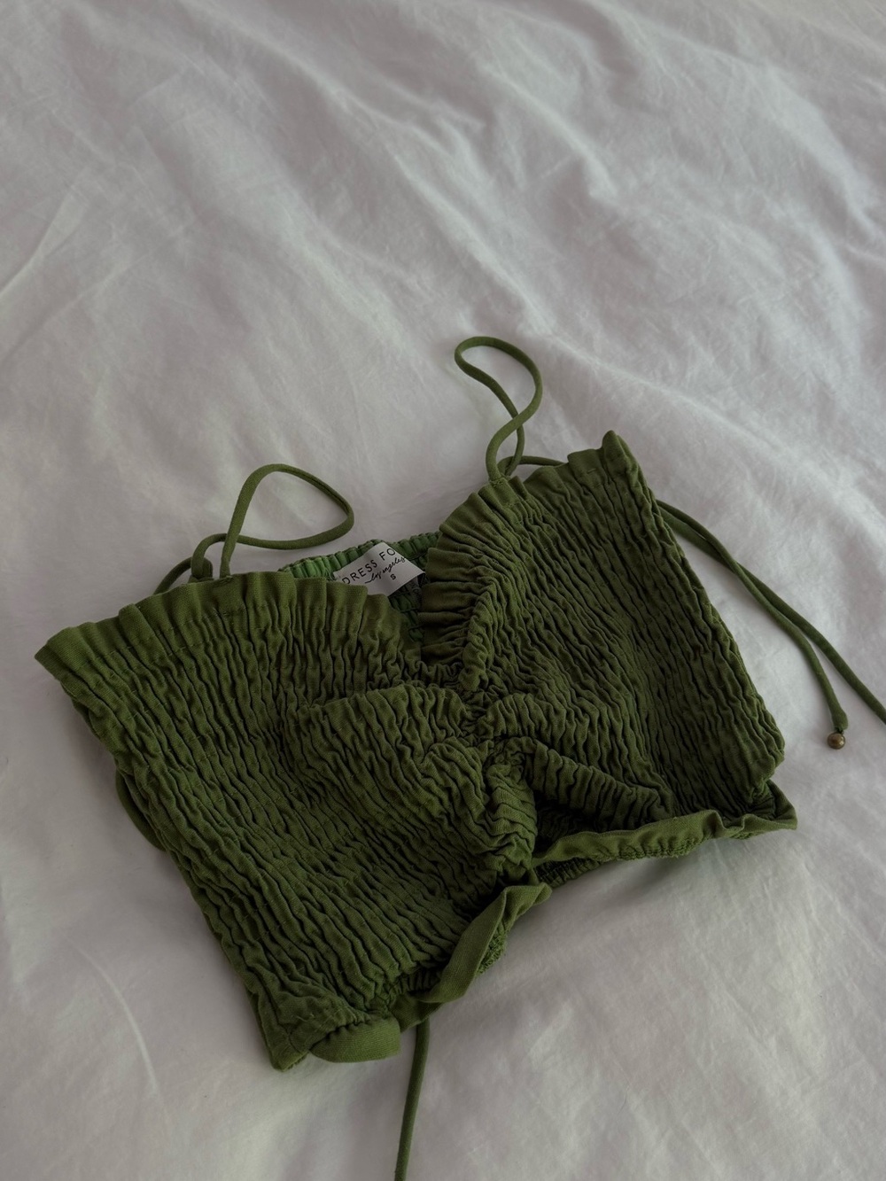 Dress Forum Olive Green Crop Top